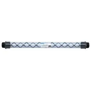 Clear PVC Schedule 40 Pipe Mixer: 1-1/2 (in) NPT(M), 12 Elements Clear PVC Schedule 40 Pipe Mixer: 1-1/2 (in) NPT(M), 12 Elements