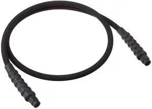 900 Black Rubber High Pressure Hydraulic Hose Assembly, 6' Length, 3/8" NPTF x CH-604 Coupling, 0.38" ID 900 Black Rubber High Pressure Hydraulic Hose Assembly, 6' Length, 3/8" NPTF x CH-604 Coupling, 0.38" ID