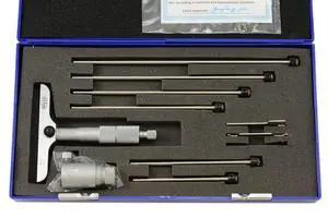 0-6" X 4" Premium Depth Micrometer 0.001" 303-2504 P 0-6" X 4" Premium Depth Micrometer 0.001" 303-2504 P