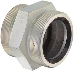 Boss GM33 Plated Iron Hose Fitting, Spud for GJ Boss Ground Joint Seal, 2-1/2" NPT Male Boss GM33 Plated Iron Hose Fitting, Spud for GJ Boss Ground Joint Seal, 2-1/2" NPT Male