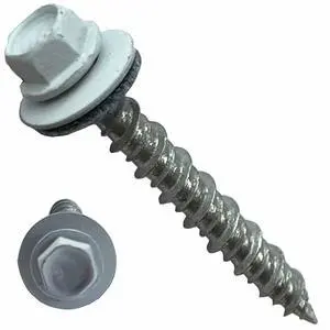 Metal Roofing Screws-#10 x 1.5 Self Tapping Hex Head with EPDM Rubber Washer for Metal to Wood, Corrugated Roofing, Siding, Sheds, Pancake Screw - ¼ Hex Drive Easy Installation - White Metal Roofing Screws-#10 x 1.5 Self Tapping Hex Head with EPDM Rubber Washer for Metal to Wood, Corrugated Roofing, Siding, Sheds, Pancake Screw - ¼ Hex Drive Easy Installation - White