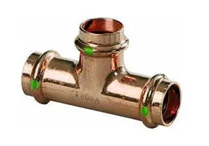 77412 Propress Zero Lead Copper Tee with 1" Press x Press (10-Pack) 77412 Propress Zero Lead Copper Tee with 1" Press x Press (10-Pack)