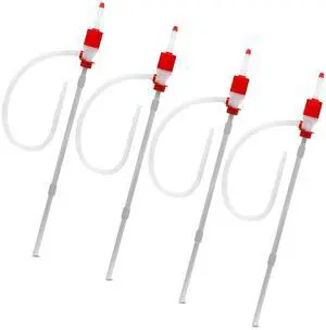 4PK 55 Gallon Drum Pump with Segmented Suction Tube | For Drinking Water, Corrosives, Detergents, Mild Acids, Gas, Diesel, Liquid Waxes 4PK 55 Gallon Drum Pump with Segmented Suction Tube | For Drinking Water, Corrosives, Detergents, Mild Acids, Gas, Diesel, Liquid Waxes