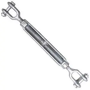 Turnbuckles 1/2" x 12" Jaw/Jaw Galvanized for Wire Rope Cable (10pcs) Turnbuckles 1/2" x 12" Jaw/Jaw Galvanized for Wire Rope Cable (10pcs)