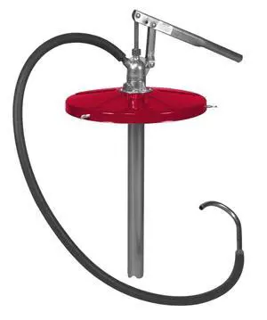7117-1 Hand Operated Medium Pressure Fluid Pump, For 5 gal Pail, Delivery 2.6 oz/Stroke, 5' Material Hose 7117-1 Hand Operated Medium Pressure Fluid Pump, For 5 gal Pail, Delivery 2.6 oz/Stroke, 5' Material Hose