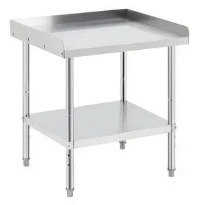 Stainless Steel Grill Stand Table - 28x24x30 Inches, 660 LBS Heavy-Duty Capacity, NSF Certified, with 2" Edge Baffle for Home, Commercial Restaurant Kitchen, Hotel Stainless Steel Grill Stand Table - 28x24x30 Inches, 660 LBS Heavy-Duty Capacity, NSF Certified, with 2" Edge Baffle for Home, Commercial Restaurant Kitchen, Hotel