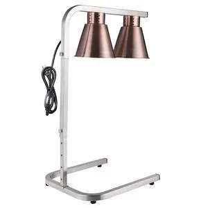 Commercial Heat Lamp Free Standing Food Warmer 2-Bulb Countertop Buffet Food Court Restaurants Commercial Heat Lamp Free Standing Food Warmer 2-Bulb Countertop Buffet Food Court Restaurants