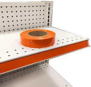 Decorative Gondola Shelving Vinyl Insert for Ticket Channel 130 FT. x 1.25 in. - 10 Pack - Orange Decorative Gondola Shelving Vinyl Insert for Ticket Channel 130 FT. x 1.25 in. - 10 Pack - Orange