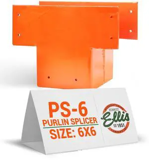 Manufacturing Company Purlin Splicer - Smooth Connection for Purlins and Shores - Ideal for Building Temporary Supports - 6x6 Manufacturing Company Purlin Splicer - Smooth Connection for Purlins and Shores - Ideal for Building Temporary Supports - 6x6