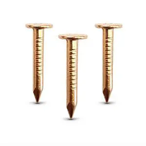 (1000-Pack) 1 Inch Copper USA MADE Nails Roofing Finish - Solid Pure Copper Slate Spikes Flashing Furniture Boat - Highest Quality Nails (1000) (1000-Pack) 1 Inch Copper USA MADE Nails Roofing Finish - Solid Pure Copper Slate Spikes Flashing Furniture Boat - Highest Quality Nails (1000)