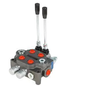 Hydraulic Directional Double Acting Control Monoblock Valve, 2 Spool 25GPM BSPP Ports Hydraulic Directional Control Valve 3000 PSI Fit for Small Tractors Loaders Etc Hydraulic Directional Double Acting Control Monoblock Valve, 2 Spool 25GPM BSPP Ports Hydraulic Directional Control Valve 3000 PSI Fit for Small Tractors Loaders Etc