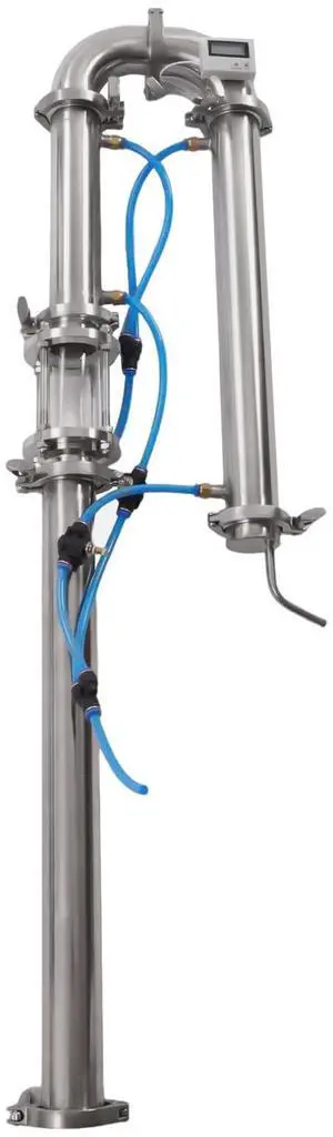 New Tubular Distiller Still Tower, 2'' Domestic Brewing Equipment with Sight Glass Copper Mesh for Brewing Wines New Tubular Distiller Still Tower, 2'' Domestic Brewing Equipment with Sight Glass Copper Mesh for Brewing Wines