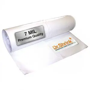 22' x 100' 7 Mil, White Shrink Wrap DS-227100W 22' x 100' 7 Mil, White Shrink Wrap DS-227100W