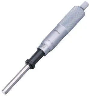151-224 Micrometer Head, Middle Size, Heavy Duty, 0-25mm Range, 0.01mm Graduation, +/-0.002mm Accuracy, Ratchet Stop Thimble, Flat Face 151-224 Micrometer Head, Middle Size, Heavy Duty, 0-25mm Range, 0.01mm Graduation, +/-0.002mm Accuracy, Ratchet Stop Thimble, Flat Face