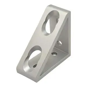 8020, 40-4336, 40 Series, 4 Hole Aluminum Inside Corner Gusset 80mm x 80mm L Bracket for Extruded Aluminum Extrusion Heavy Duty Angle Bracket 80x80 (Clear Anodize, 10) 8020, 40-4336, 40 Series, 4 Hole Aluminum Inside Corner Gusset 80mm x 80mm L Bracket for Extruded Aluminum Extrusion Heavy Duty Angle Bracket 80x80 (Clear Anodize, 10)