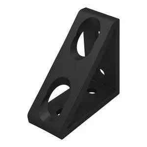 8020, 40-4336, 40 Series, 4 Hole Aluminum Inside Corner Gusset 80mm x 80mm L Bracket for Extruded Aluminum Extrusion Heavy Duty Angle Bracket 80x80 (Black Anodize, 10) 8020, 40-4336, 40 Series, 4 Hole Aluminum Inside Corner Gusset 80mm x 80mm L Bracket for Extruded Aluminum Extrusion Heavy Duty Angle Bracket 80x80 (Black Anodize, 10)