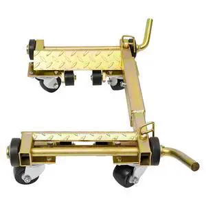 Hydraulic Car Wheel Dolly Jack 2204-Lbs Car Skates Wheel Car Dolly Hydraulic Wheel Dolly Auto Vehicle Positioning Moving Car Lift Jack with Auxiliary Wheels, for Tire Auto Repair Moving - Gold Hydraulic Car Wheel Dolly Jack 2204-Lbs Car Skates Wheel Car Dolly Hydraulic Wheel Dolly Auto Vehicle Positioning Moving Car Lift Jack with Auxiliary Wheels, for Tire Auto Repair Moving - Gold