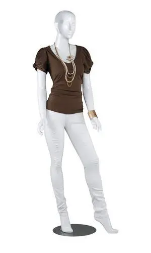 Mannequin Full Body Female Glossy White Cameo Fiberglass Female Mannequin Full Body 5'10" Height with Base, Shoe Size 10, Chest 36", Waist 26", Hip 33" Mannequin Full Body Female Glossy White Cameo Fiberglass Female Mannequin Full Body 5'10" Height with Base, Shoe Size 10, Chest 36", Waist 26", Hip 33"