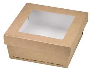 210KRAYB135 -charcuterie box,Kray Box with Window Lid- craft paper cake boxes-grazing box-(22 oz, 4.7" x 4.7" x 2") - Case of 250 210KRAYB135 -charcuterie box,Kray Box with Window Lid- craft paper cake boxes-grazing box-(22 oz, 4.7" x 4.7" x 2") - Case of 250