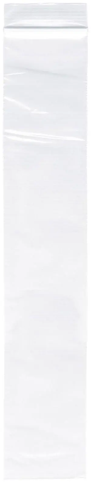 2" x 12" (Case of 6,000), 2 Mil Zipper Reclosable Plastic Bags 2" x 12" (Case of 6,000), 2 Mil Zipper Reclosable Plastic Bags
