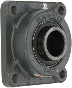 SF-24 Standard Duty Flange Unit, 4 Bolt, Regreasable, Felt Seals, Setscrew Locking Collar, Cast Iron Housing, 1-1/2" Bore, 5-1/8" Overall Length, 4" Bolt Hole Spacing Width, 9/16" Flange Height, ±2 De SF-24 Standard Duty Flange Unit, 4 Bolt, Regreasable, Felt Seals, Setscrew Locking Collar, Cast Iron Housing, 1-1/2" Bore, 5-1/8" Overall Length, 4" Bolt Hole Spacing Width, 9/16" Flange Height, ±2 De