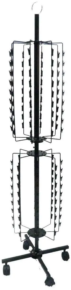 ® Floorstanding Compatible with Strip Rack w/Header, Rotating, 144 Clips - Black 15967NEW-NPF ® Floorstanding Compatible with Strip Rack w/Header, Rotating, 144 Clips - Black 15967NEW-NPF