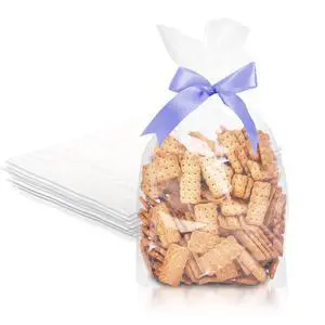 Clear Plastic Bags for Packaging, 8 x 4 x 18 Inch Gusseted Poly Bags, 2 Mil LDPE Clear Bag for Food, Gifts, Treats, and Small Business, Pack of 1000 Clear Plastic Bags for Packaging, 8 x 4 x 18 Inch Gusseted Poly Bags, 2 Mil LDPE Clear Bag for Food, Gifts, Treats, and Small Business, Pack of 1000