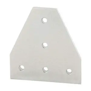 8020, 4340, 15 Series, Aluminum 5 Hole T Shape Joint Plate Connector Bracket for 1.5" T Slot Extruded Aluminum Extrusion (Clear Anodize, 10) 8020, 4340, 15 Series, Aluminum 5 Hole T Shape Joint Plate Connector Bracket for 1.5" T Slot Extruded Aluminum Extrusion (Clear Anodize, 10)