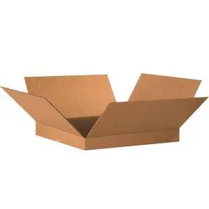 P2020240PK Flat Corrugated Boxes, 20" L x 20" W x 2" H, Kraft (Pack of 40) P2020240PK Flat Corrugated Boxes, 20" L x 20" W x 2" H, Kraft (Pack of 40)