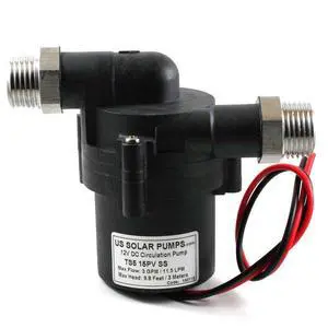12VDC Solar Hot Water Pumps - Can handle temperatures up to 230F and Pressures up to 145PSI - With three-phase ECM brushless DC motor. FDA, REACH,CE, RoHS, ISO9001 certificated (3.0 GPM) 12VDC Solar Hot Water Pumps - Can handle temperatures up to 230F and Pressures up to 145PSI - With three-phase ECM brushless DC motor. FDA, REACH,CE, RoHS, ISO9001 certificated (3.0 GPM)