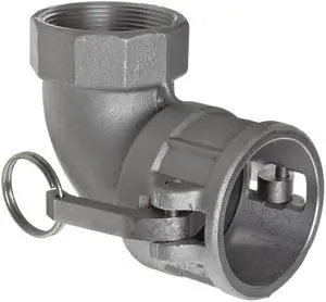 400D-90AL Aluminum Type D Cam and Groove Hose Fitting, 90 Degree Elbow, 4" Socket x 4" NPT Female 400D-90AL Aluminum Type D Cam and Groove Hose Fitting, 90 Degree Elbow, 4" Socket x 4" NPT Female