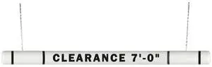 ClearanceGard 4 x 80 Clearance Bar Kit- Clearance X XX Lettering - (White Black Tape) ClearanceGard 4 x 80 Clearance Bar Kit- Clearance X XX Lettering - (White Black Tape)