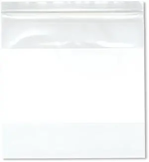 8" x 8" (Pack of 500), 4 Mil Heavy Duty White-Block Zipper Reclosable Plastic Bags 8" x 8" (Pack of 500), 4 Mil Heavy Duty White-Block Zipper Reclosable Plastic Bags