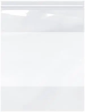 12" x 15" (Pack of 500), 2 Mil with White-Block Zipper Reclosable Plastic Bags 12" x 15" (Pack of 500), 2 Mil with White-Block Zipper Reclosable Plastic Bags