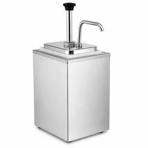 Commercial Stainless Steel Condiment Dispenser with Pump Single Head Sauce Dispenser for Ketchup, Mustard, Mayo, Syrup & Dressings Countertop Restaurant Food Service Pump Station Commercial Stainless Steel Condiment Dispenser with Pump Single Head Sauce Dispenser for Ketchup, Mustard, Mayo, Syrup & Dressings Countertop Restaurant Food Service Pump Station