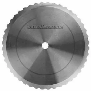 Hose Cut Off 7" X 5/8" Arbor Notched Scalloped Blade fits Toledo Curtis 16334, AEROquip FT1023-3-40, Parker 22740 Hose Cut Off 7" X 5/8" Arbor Notched Scalloped Blade fits Toledo Curtis 16334, AEROquip FT1023-3-40, Parker 22740