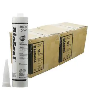 Paintable White BioSeal Silicone Sealant Caulk Waterproof 10.1 oz White Caulking Silicone Adhesive Sealant Cartridge for RV, General Use, Window, Door, Glass for PAINTABLE Silicone Caulk (50) Paintable White BioSeal Silicone Sealant Caulk Waterproof 10.1 oz White Caulking Silicone Adhesive Sealant Cartridge for RV, General Use, Window, Door, Glass for PAINTABLE Silicone Caulk (50)
