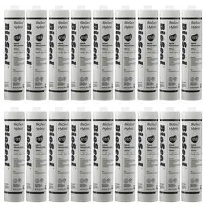 Paintable White BioSeal Silicone Sealant Caulk Waterproof 10.1 oz White Caulking Silicone Adhesive Sealant Cartridge for RV, General Use, Window, Door, Glass for PAINTABLE Silicone Caulk (18) Paintable White BioSeal Silicone Sealant Caulk Waterproof 10.1 oz White Caulking Silicone Adhesive Sealant Cartridge for RV, General Use, Window, Door, Glass for PAINTABLE Silicone Caulk (18)