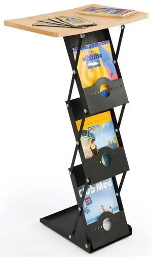 Portable Table with Folding Design Has (3) Built-in Literature Pockets, Includes a Hard Carry Case Portable Table with Folding Design Has (3) Built-in Literature Pockets, Includes a Hard Carry Case