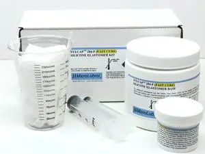 SYLCAP 284-F (Fast Cure) Silicone Elastomer Encapsulant Kit, Transparent, Optically Clear, 10:1 Mix, 500 Gm/ML (0.5 Kg), Faster Than Sylgard 184 and Similar SYLCAP 284-F (Fast Cure) Silicone Elastomer Encapsulant Kit, Transparent, Optically Clear, 10:1 Mix, 500 Gm/ML (0.5 Kg), Faster Than Sylgard 184 and Similar