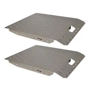 5001.6764 Aluminum Shed Trailer Garage Ramp for Lawn Mowers, Garden Tractors, Motorcycles, ATVs & UTVs - 29" x 24" with Tough Grip Surface, 1500 lbs. Capacity, Set of 2 5001.6764 Aluminum Shed Trailer Garage Ramp for Lawn Mowers, Garden Tractors, Motorcycles, ATVs & UTVs - 29" x 24" with Tough Grip Surface, 1500 lbs. Capacity, Set of 2
