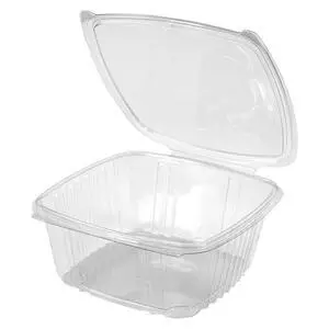AD64 | 64oz Clear PET Hinged Deli Container | Made in the USA AD64 | 64oz Clear PET Hinged Deli Container | Made in the USA