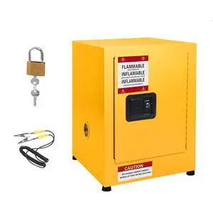 17" x 17" x 18" Galvanized Steel Safety Cabinet, Flammable Liquids Storage Cabinet Fireproof Leakproof Cabinet for Industry and Home 17" x 17" x 18" Galvanized Steel Safety Cabinet, Flammable Liquids Storage Cabinet Fireproof Leakproof Cabinet for Industry and Home