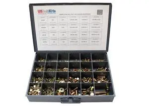 1250 Piece Grade 8 SAE Fine Thread Hex Head Bolt, Washer, Nut Assortment 1250 Piece Grade 8 SAE Fine Thread Hex Head Bolt, Washer, Nut Assortment