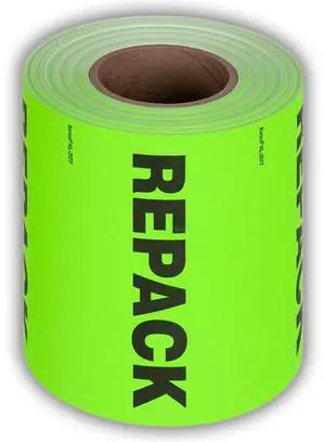3" X 5" Repack Fluorescent Shipping Label Stickers for Shipping and Packing - 500 Adhesive Labels Per Roll (10 Pack) 3" X 5" Repack Fluorescent Shipping Label Stickers for Shipping and Packing - 500 Adhesive Labels Per Roll (10 Pack)