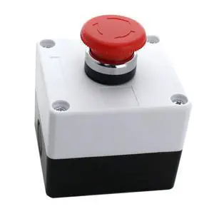 Push Button Switch Emergency Stop Button 10 Pack Stay-Put (Red Mushroom) - Includes Switch Box 22mm - RV Accessories Push Start 1NO/1NC ABS Material Push Button Switch Emergency Stop Button 10 Pack Stay-Put (Red Mushroom) - Includes Switch Box 22mm - RV Accessories Push Start 1NO/1NC ABS Material