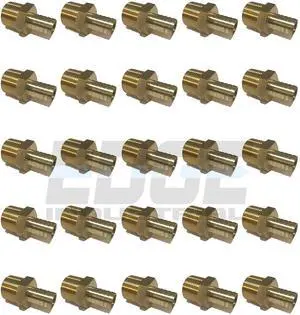 3/4" Hose ID to 1" Male NPT MNPT Straight Brass Fitting Fuel/AIR/Water/Oil/Gas/WOG (Qty 25) 3/4" Hose ID to 1" Male NPT MNPT Straight Brass Fitting Fuel/AIR/Water/Oil/Gas/WOG (Qty 25)