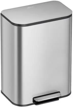 13 Gallon Kitchen Trash Can, Stainless Steel Step Garbage Can with Lid, Large Trash Can with Foot Pedal, Soft Close Lid, Brushed Finish, 50 Liters 13 Gallon Kitchen Trash Can, Stainless Steel Step Garbage Can with Lid, Large Trash Can with Foot Pedal, Soft Close Lid, Brushed Finish, 50 Liters