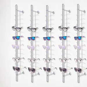 Eyeglasses Display Rods, 10pcs/set Wall Mounted Sunglasses Storage Organizer, 14-Frame Eyewear Collection Glasses Display Rack Frame Eyeglasses Holder Stand for Optical Shop Glasses Mall Eyeglasses Display Rods, 10pcs/set Wall Mounted Sunglasses Storage Organizer, 14-Frame Eyewear Collection Glasses Display Rack Frame Eyeglasses Holder Stand for Optical Shop Glasses Mall
