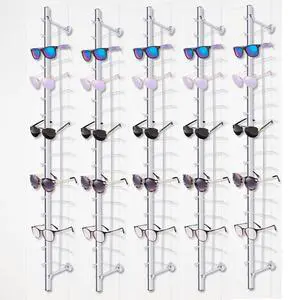 Eyeglasses Display Rods, 10pcs/set Wall Mounted Sunglasses Storage Organizer, 16-Frame Eyewear Collection Glasses Display Rack Frame Eyeglasses Holder Stand for Optical Shop Glasses Mall Eyeglasses Display Rods, 10pcs/set Wall Mounted Sunglasses Storage Organizer, 16-Frame Eyewear Collection Glasses Display Rack Frame Eyeglasses Holder Stand for Optical Shop Glasses Mall